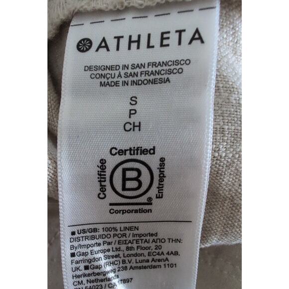 Athleta Linen Pants‎ Small Jogger Lightweight Drawstring Coastal Beach Vacation - Picture 5 of 7